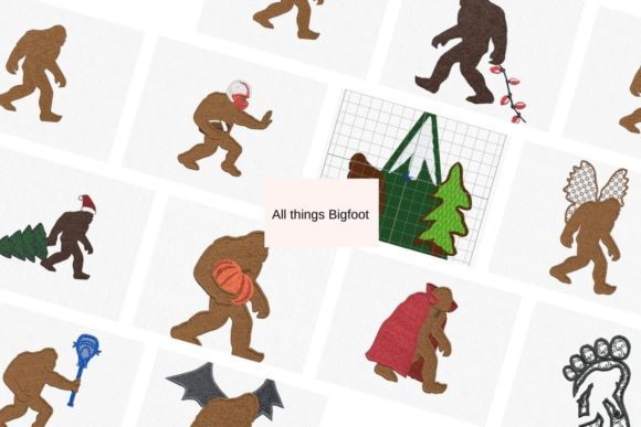 All Things Bigfoot Embroidery Bundle