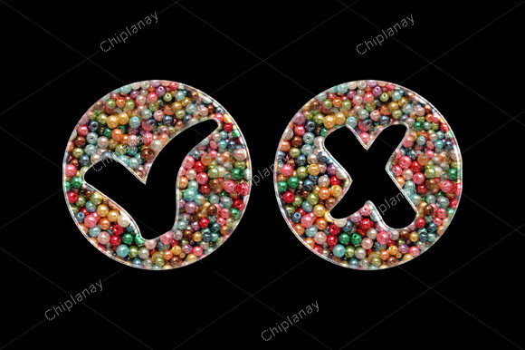 Approve Reject Beads: A Vibrant Embroidery Design