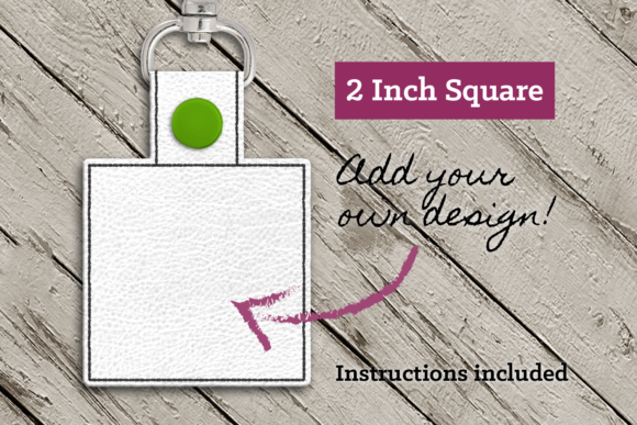 Blank Square ITH Key Fob: A Versatile Gift Idea