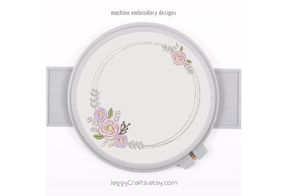 Charming Floral Wreath with Roses for Apparel