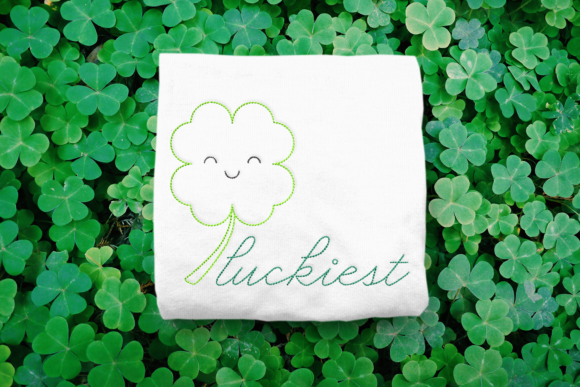 Charming Linework St Patricks Day Luckiest Clover