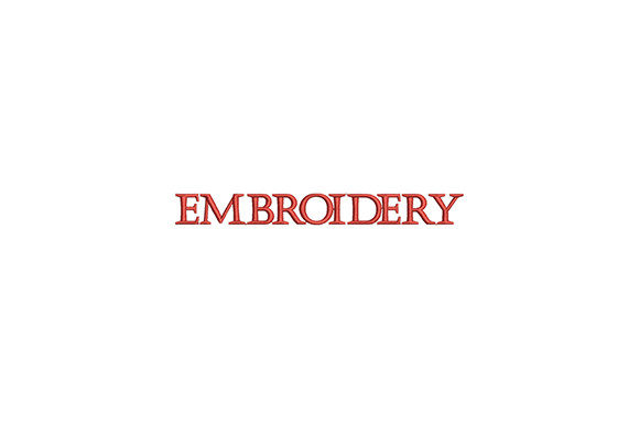 Exotic Red Embroidery: A Bold and Beautiful Design