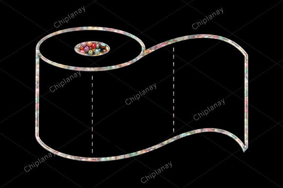 Exploring Toilet Paper Beads Colorful Embroidery