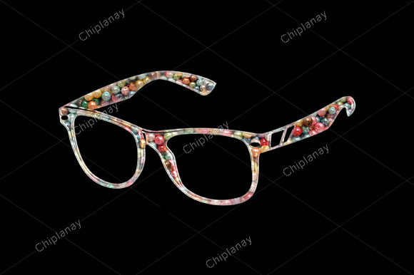 Eye Glasses Beads: A Colorful Embroidery Gem