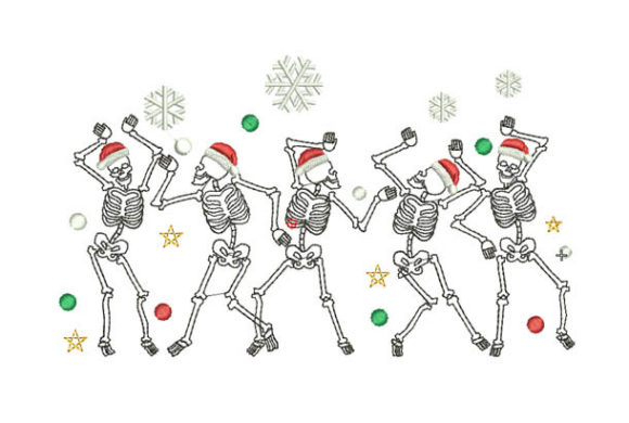Festive and Fun: Merry Christmas Dancing Skeletons