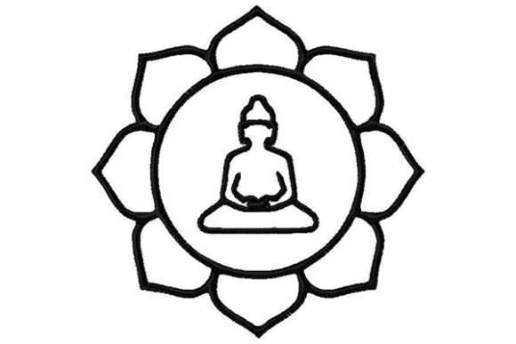 Meditating Buddha Black White: A Versatile Design