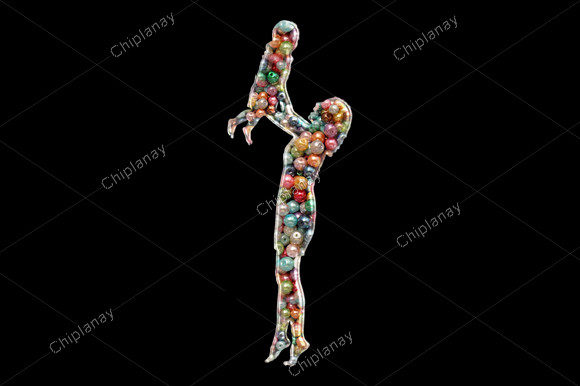 Mother's Day Beads Colorful Embroidery