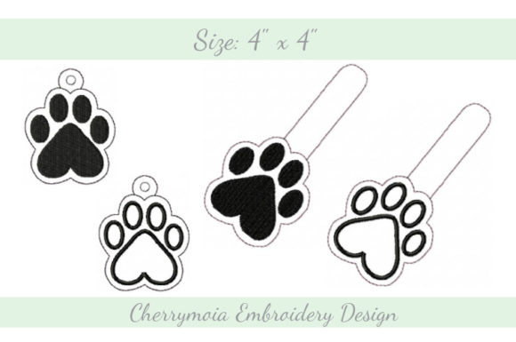 Paw Key Fob ITH: A Versatile Design for Business