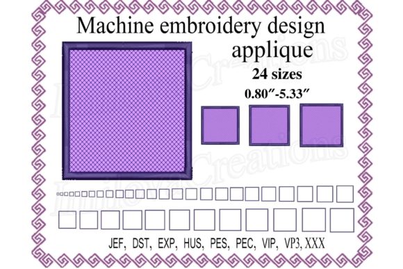 Square Applique: A Versatile Embroidery Design
