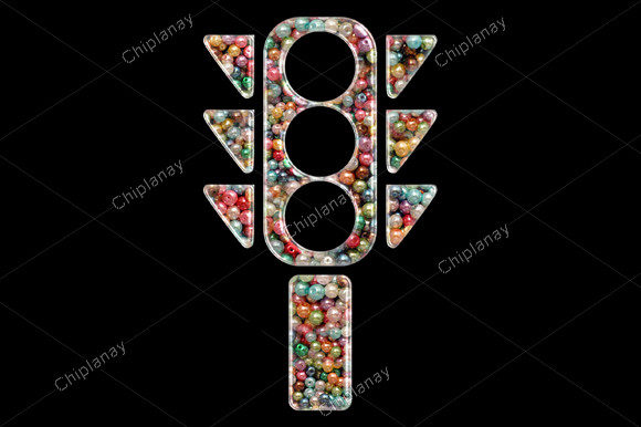 Traffic Signal, Lights Beads: A Versatile Embroidery Design