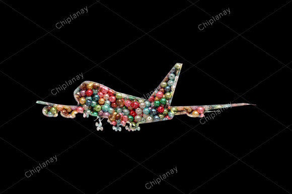 Vibrant Airplane Pilot Beads for Apparel