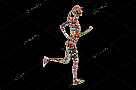 Vibrant Runner Sports Beads for Embroidery